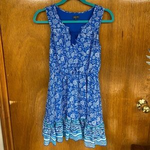 Blue floral sundress
